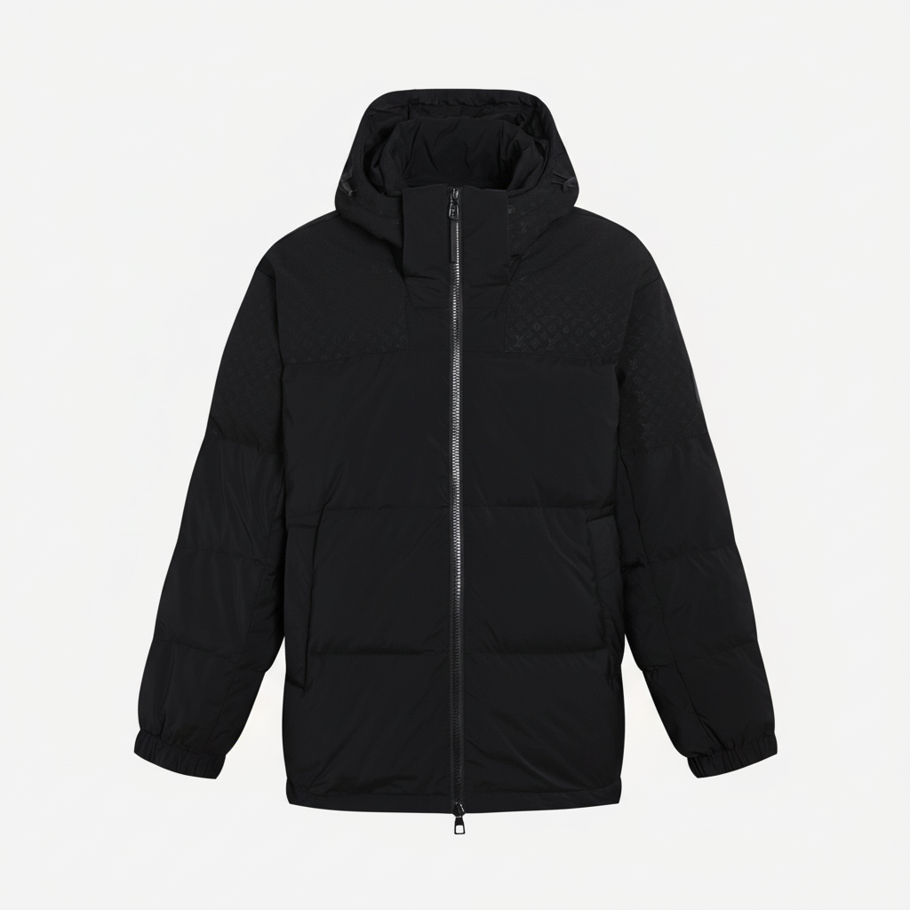 Louis Vuitton Placed Monogram Down Jacket "Black"