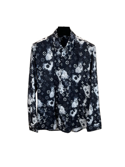 Louis Vuitton Monogam Shirt "Black-White"