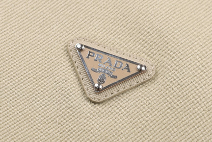 Prada Denim Blouson Jacket "Sand"