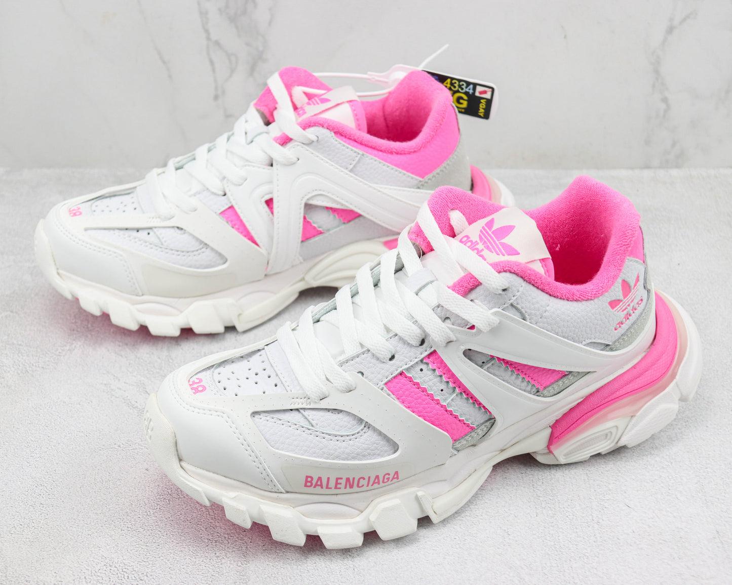 Balenciaga x Adidas Track "White-Pink"