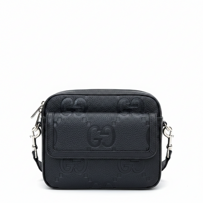 Gucci GG Jumbo Leather Crossbody Bag