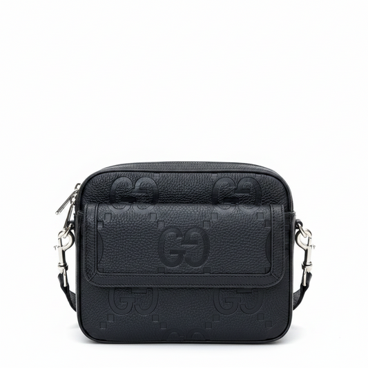 Gucci GG Jumbo Leather Crossbody Bag