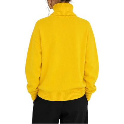 AMI Paris Ami De Coeur Turtleneck Sweater "Yellow"