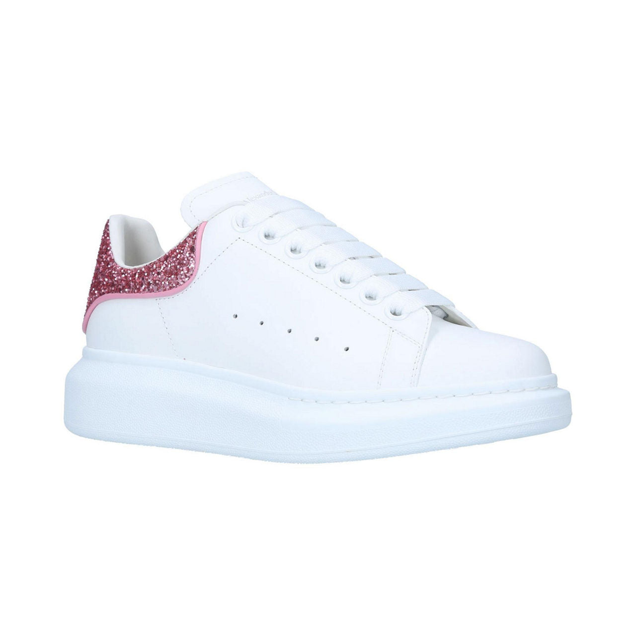 Alexander McQueen Oversized "White-Pink Glitter"