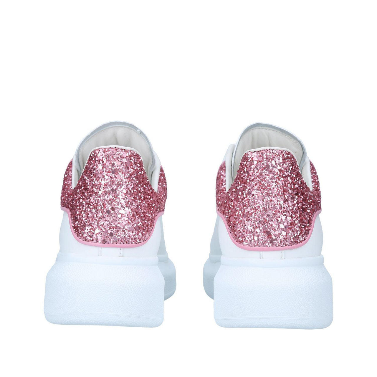 Alexander McQueen Oversized "White-Pink Glitter"