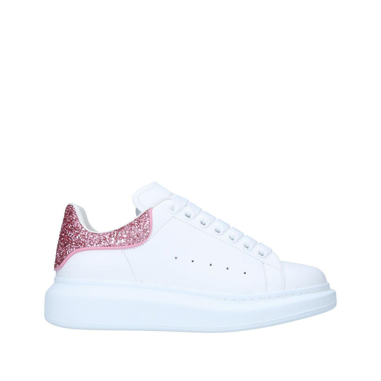 Alexander McQueen Oversized "White-Pink Glitter"