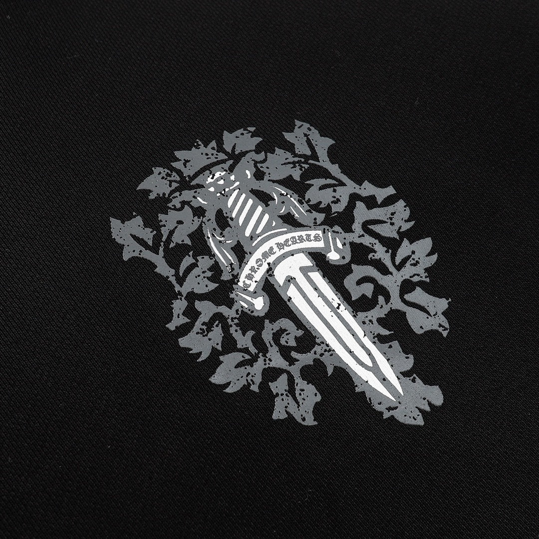 Chrome Hearts Zip-Up Hoodie "Black-Grey-White"