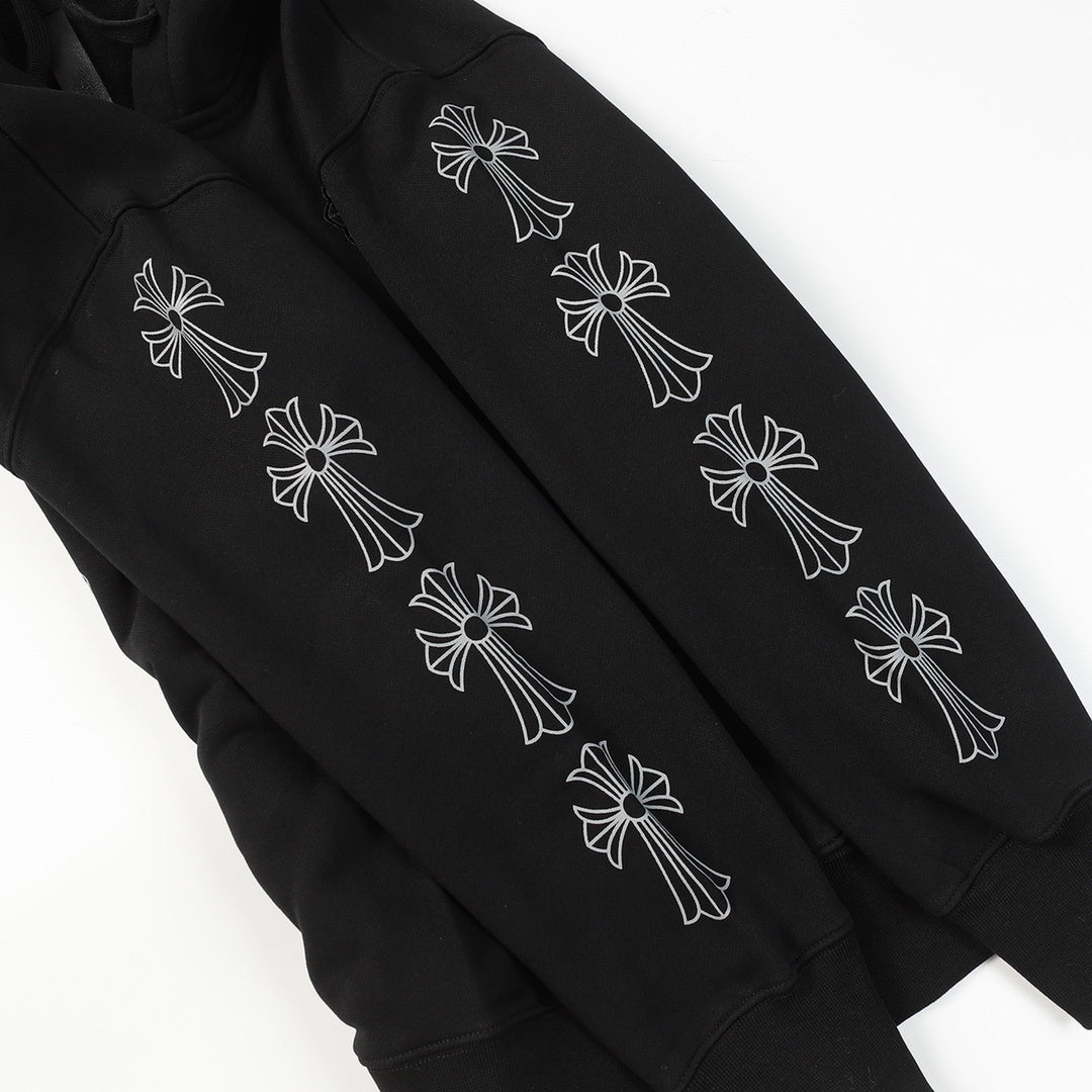 Chrome Hearts Zip-Up Hoodie "Black"