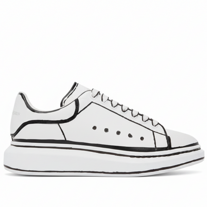 Alexander McQueen Oversized "White-Black Outline"