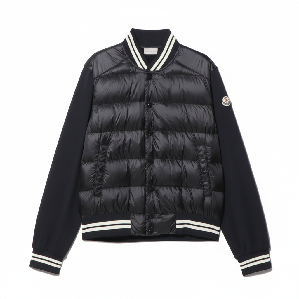Moncler Paneled Down Jacket "Black"