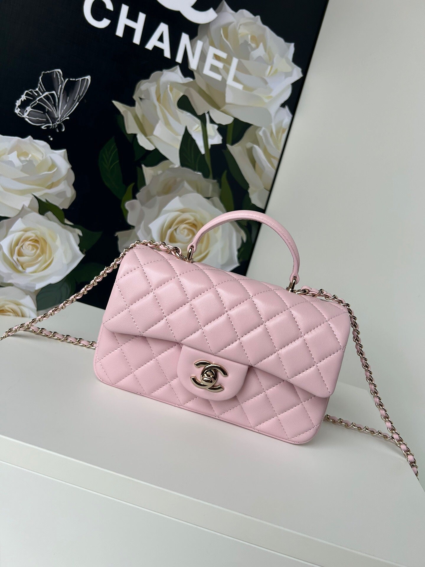 Chanel Large Flap Bag With Top Handle