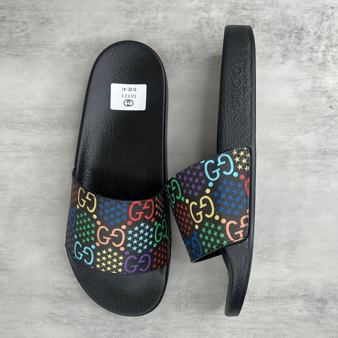 Gucci Psychedelic Slides "Black"