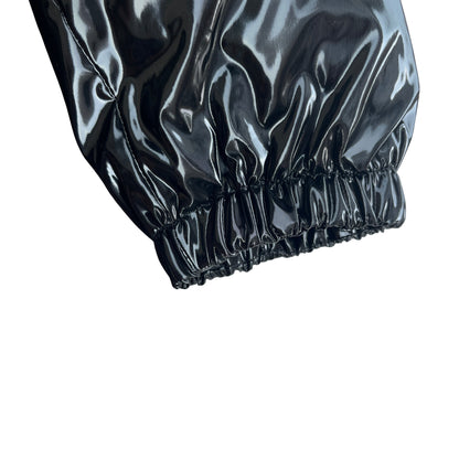 Trapstar Short Irongate Down Jacket "Shiny Black"