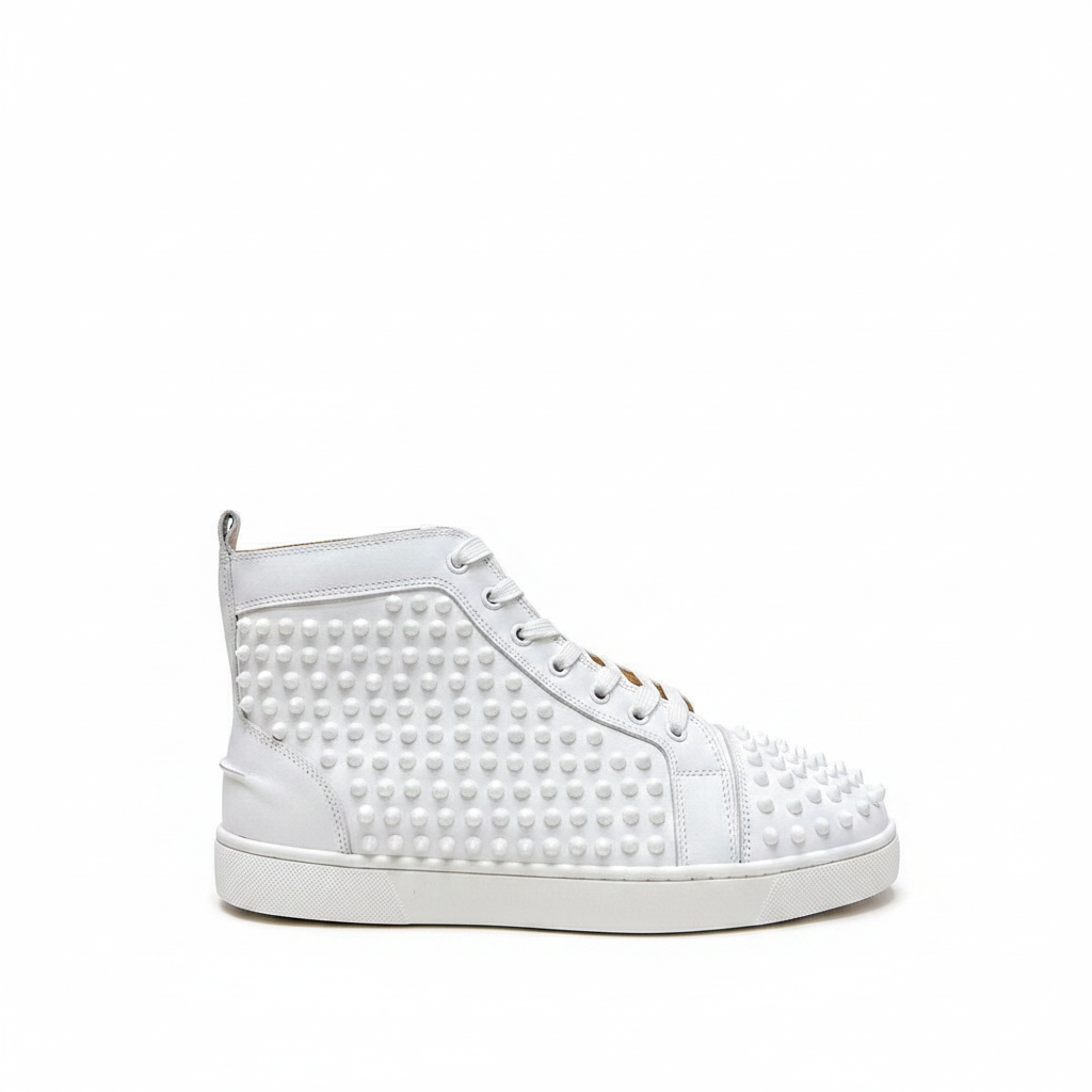 Christian Louboutin High-Top Louis Spike "White"