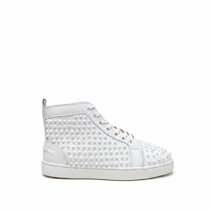 Christian Louboutin High-Top Louis Spike "White"