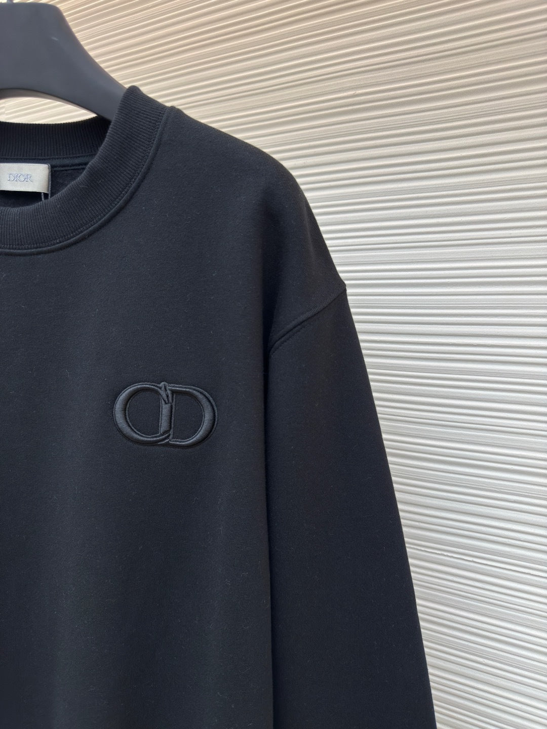 Dior CD Icon Sweatshirt "Black Cotton Fleece"