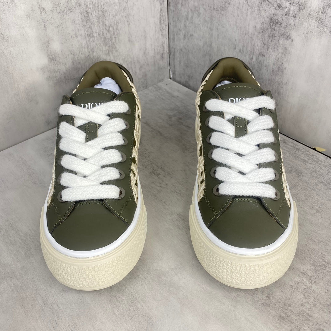 Dior B33  "Khaki Oblique Embroidery"
