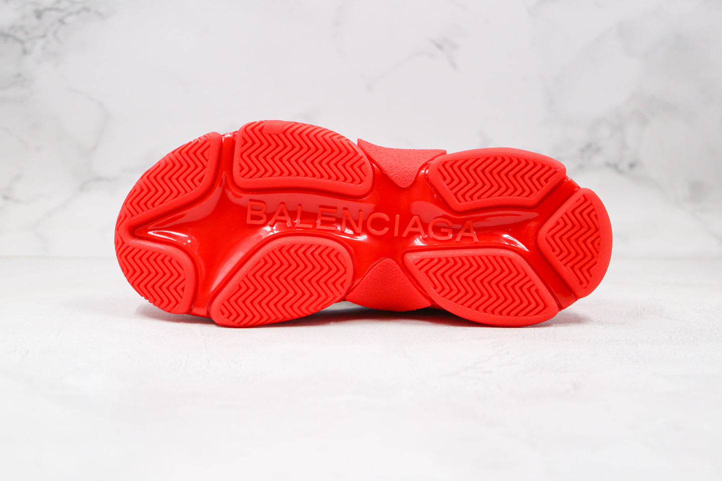 Balenciaga Triple S "Red-All Over Logo"