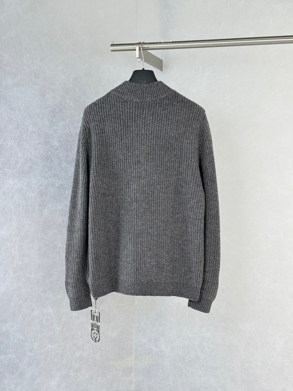 Chrome Hearts Large Cross Cashmere Knit "Grey"