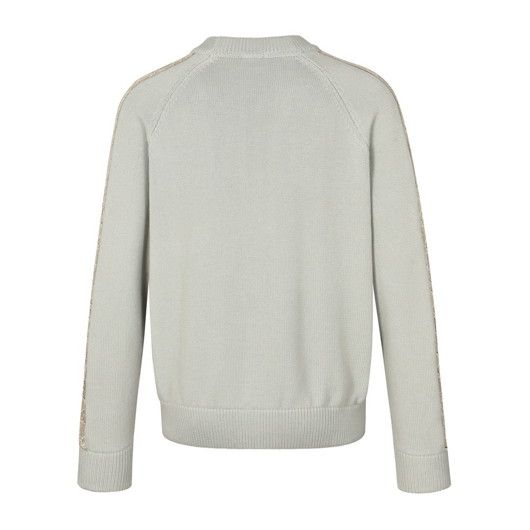 Dior Sweater with Dior Oblique Inserts "Gray"