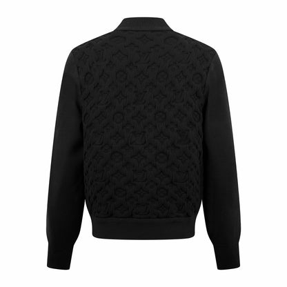 Louis Vuitton Monogram Padded Wool Blend Bomber "Black"