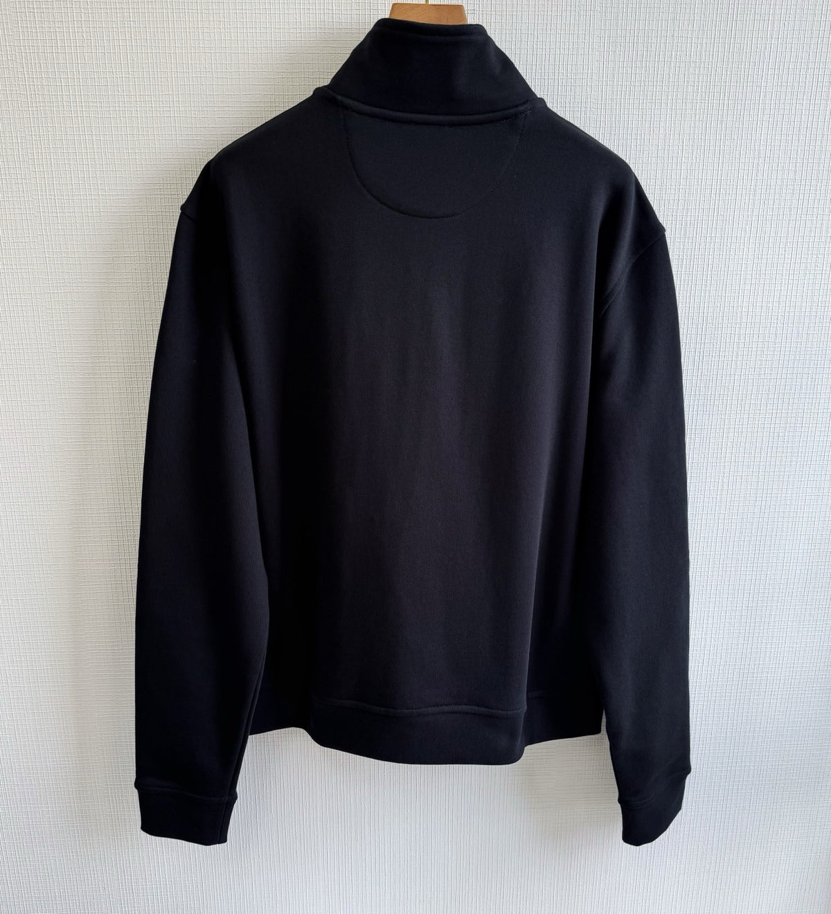 Burberry Knight Check Cotton Half-zip Sweatshirt "Black"
