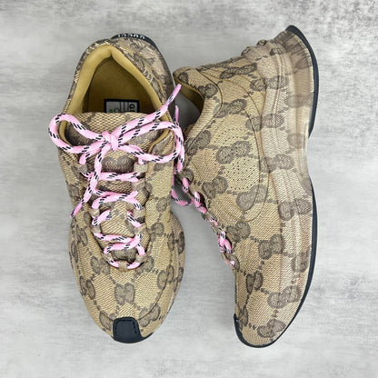 Gucci Run "Beige-Black Monogram"
