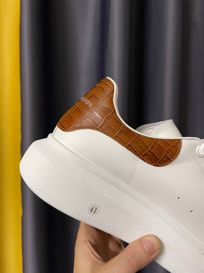 Alexander McQueen Oversized "White-Brown Croc"