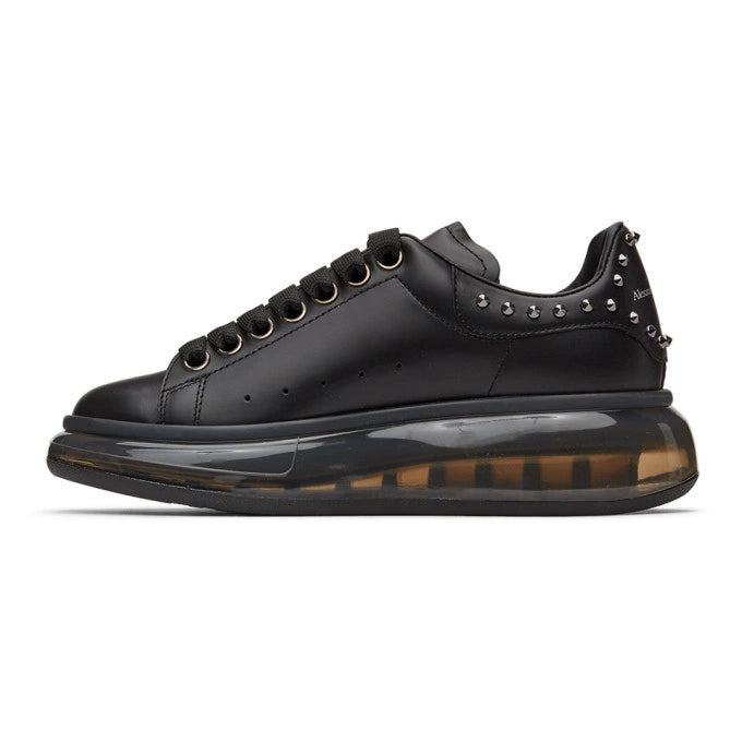 Alexander McQueen Oversized "Black Studded-Clear Sole"