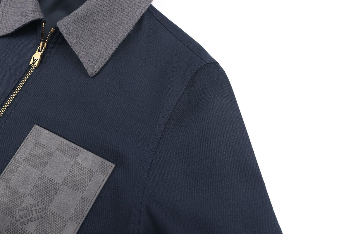 Louis Vuitton Light Linen Workwear Jacket "Navy Blue"