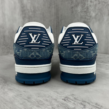 Louis Vuitton Trainers "White-Blue Denim"