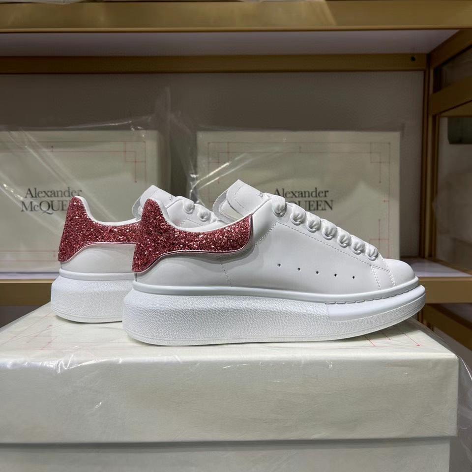 Alexander McQueen Oversized "White-Pink Glitter"
