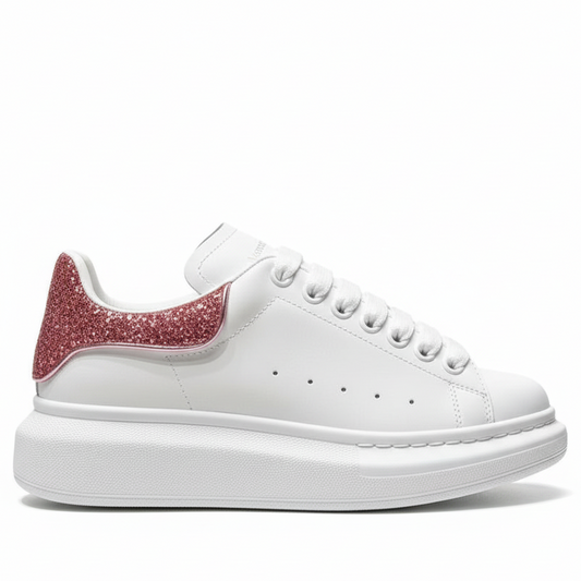 Alexander McQueen Oversized "White-Pink Glitter"