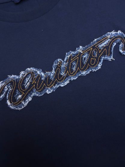 Louis Vuitton Denim Signature Short-Sleeved T-Shirt "Deep Navy"