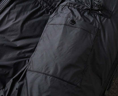 Burberry Lockwood Long Down Jacket "Navy Blue"