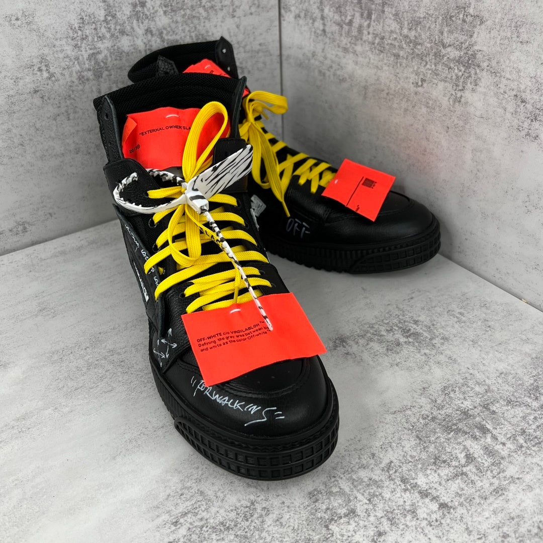 Off-White Off-Court High "Black Graffiti"