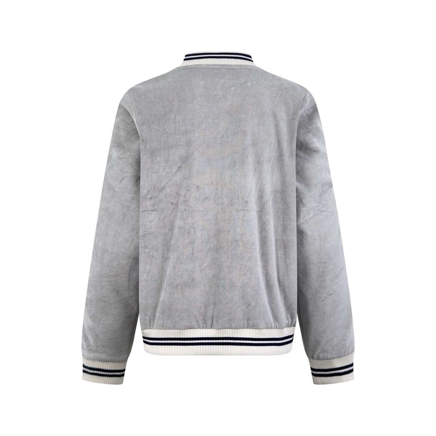 Celine Velvet Tracksuit Zip-up Hoodie "Grey"