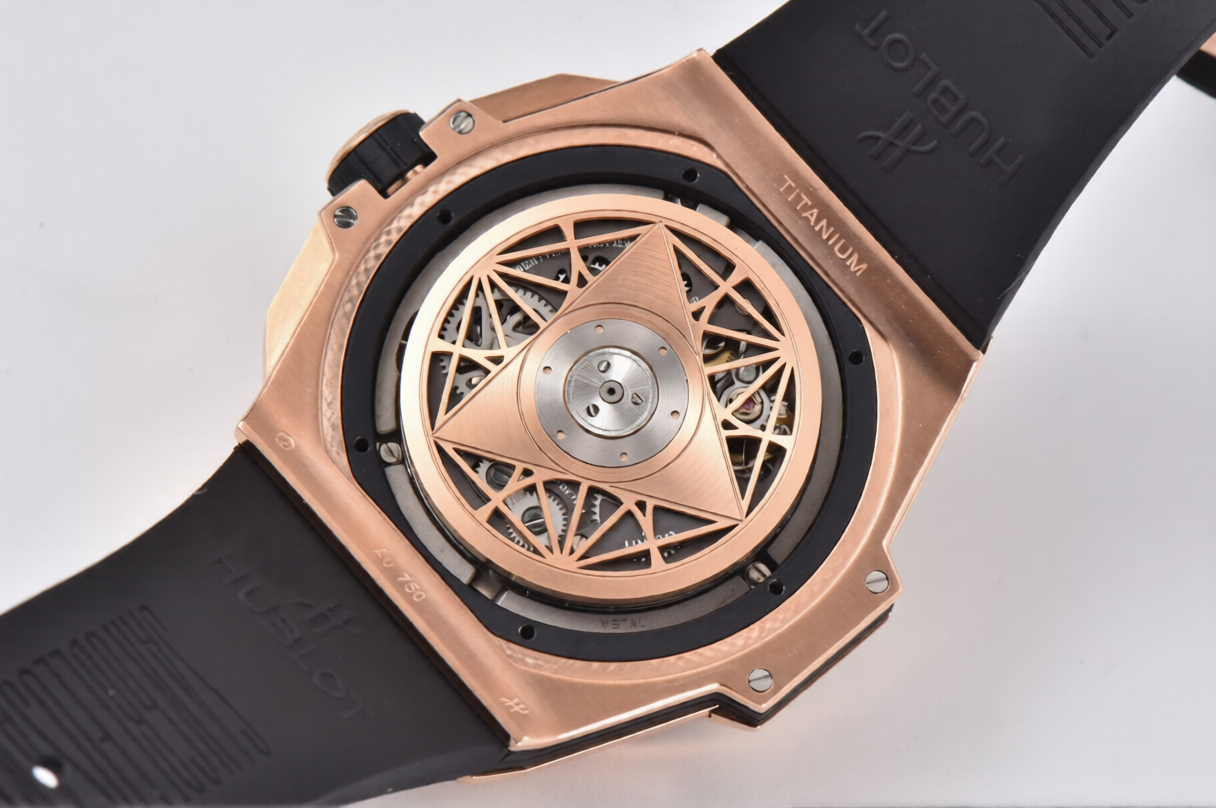 Hublot Big Bang Sang Bleu II 45mm Rose Gold White Rubber Strap White Dial