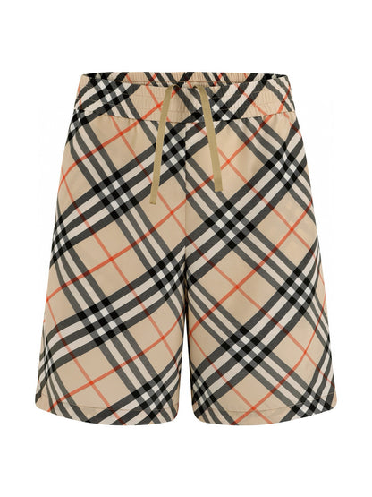 Burberry Check Silk Shorts