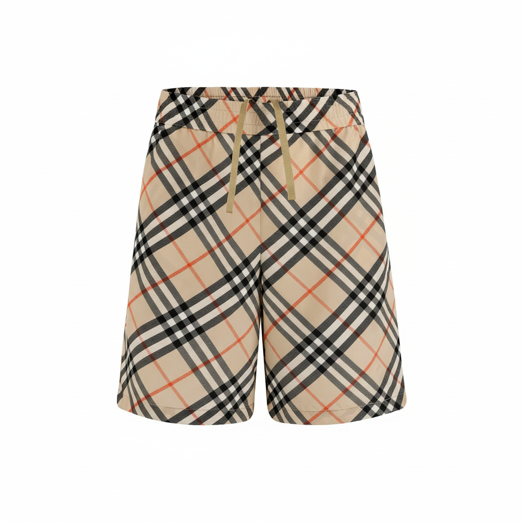 Burberry Check Silk Shorts