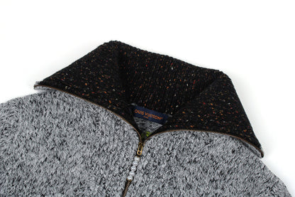 Louis Vuitton Zippered Knitted Blouson "Light Grey"