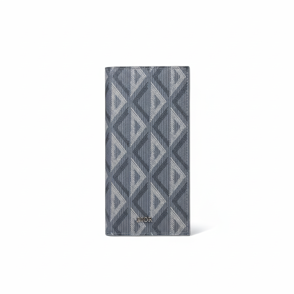 Dior Long Wallet CD Diamond Coated Canvas