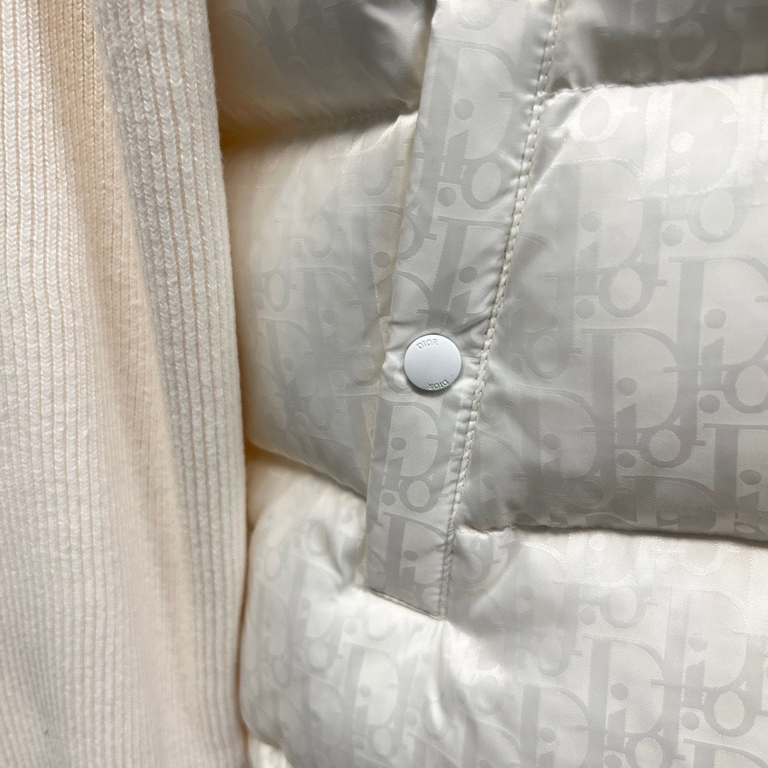 Dior Oblique Jacket Virgin Wool Knit "White"