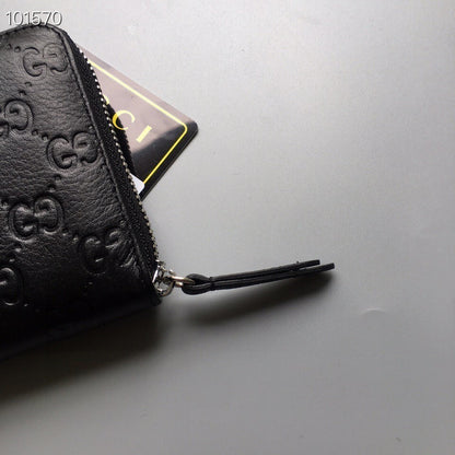 Gucci Guccissima Leather Zip Around Wallet