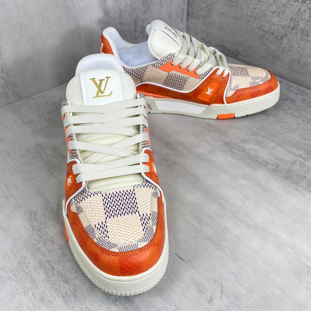 Louis Vuitton Trainers "White-Orange"
