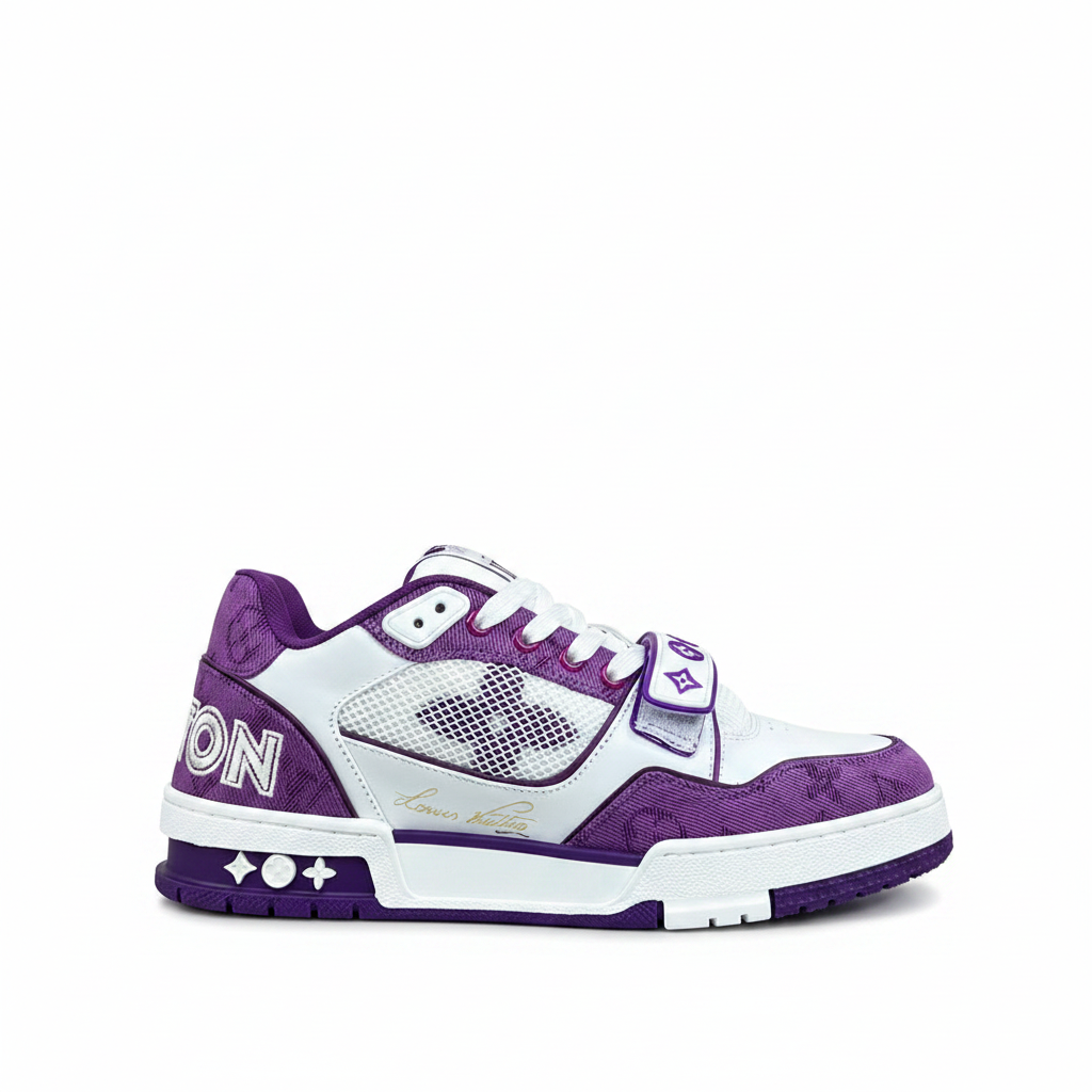 Louis Vuitton LV Trainers "Purple-White Denim"