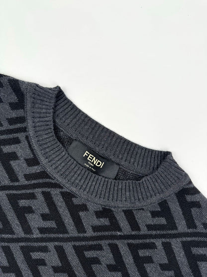 Fendi FF Monogram Sweater "Grey-Black"