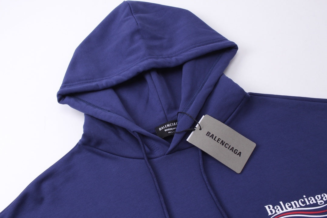 Balenciaga Political Campaign Hoodie "Blue"