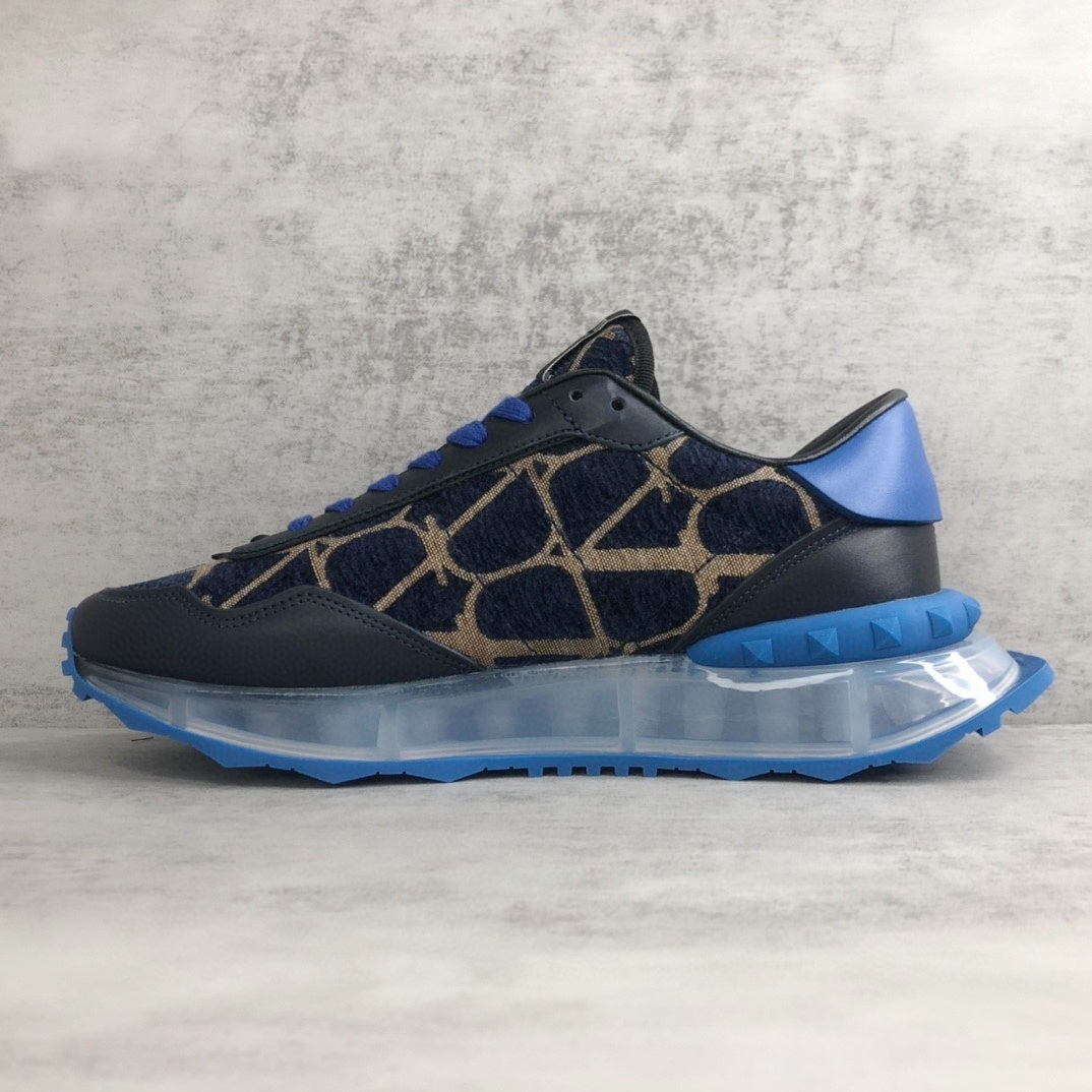 Valentino Garavani Netrunner "Blue-Black-Beige Monogram"