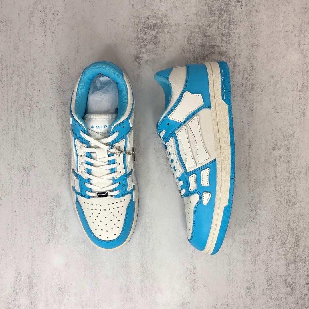 Amiri Skel Top Low "White-Blue"